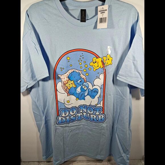 Care Bear Bedtime Bear Women's Size X-Large Do Not Disturb Graphic T-Shirt NWT - Picture 2 of 6